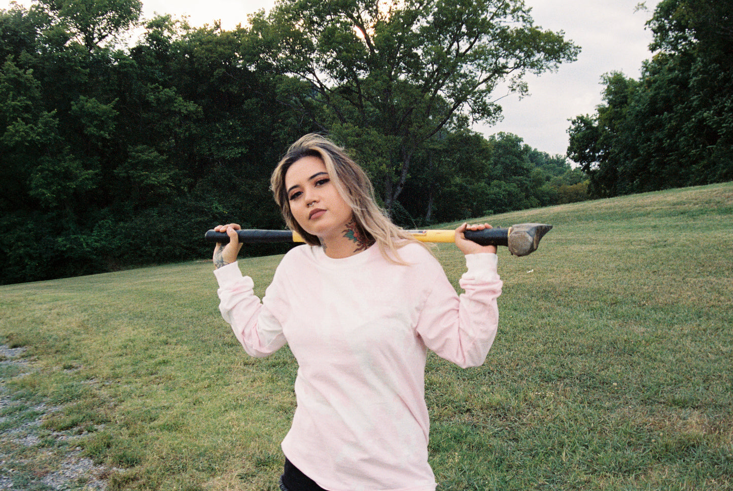 Bleached Long-Sleeved Shirt